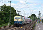 111 174-9 schiebt ihren EM Sonderzug durch Oberbilk in Richtung Köln.

Düsseldorf 07.07.2024