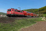 Noch eine Leistung nach Treuchtlingen mit der Lok 111 132 bwegt am 25.4.26 bei Breitenfurt.