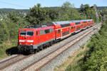 111 110 mit RE 16 M�nchen N�rnberg am 3.7.26 bei Dollnstein.