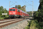 Und gleich nochmal eine 111er weils so schön ist.
111 110 mit dem RB 16 in Richtung Treuchtlingen am 10.7.2026 bei Dollnstein.