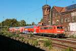 DB 111 096  Charlotte   Miete oder kaufe mich.  mit DB Dostos in Wuppertal, August 2026.