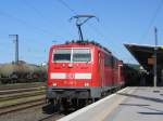 111 214-3 + 111 200-2 mit einer Regional Bahn nach Frankfurt Hbf am 11.05.2008 in Aschaffenburg Hbf