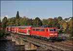 111 124 (9180 6111 124-4 D-DB) hat am 03.10.2008 die Aufgabe den RE4 (RE )  WUPPER-Express  nach Aachen zu bringen.