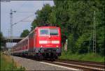 111 124 mit dem RE11592 nach Aachen an Km 26.0 23.6.2009