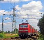 Nachschuss: RE10419 nach Dortmund mit Schublok 111 012 an der ehem.