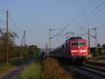 111 062-6 mit RE 31053 Offenburg - Basel Bad Bf am frhen Morgen unweit von Eimeldingen.
