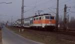 Zwar halte ich das heutige einheiliche Cola Dosen Rot auch nicht fr der Weiheit letzten Schlu aber diese Kombination der letzten 111 (Rhein/Main Gebiet) im S-Bahn Organge Look mit dem Mint Grn Wagen ist fr meine Begriffe absolut scheulich. Jetzt warte ich nur noch auf den letzten Versuch mit der Farbe Lila.