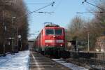 111 009 mit dem RE9  Rhein-Sieg-Express  (4865) nach Siegen bei der Durchfahrt in Eilendorf 7.3.10