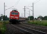 111 182 mit RB nach Neumarkt i.d.Obpf. am 20.06.2010 kurz nach Plattling.