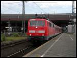 111 112 mit der RB35 in Dsseldorf Hbf