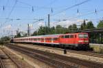 111 148 mit einem RE am 31.07.2010 in Mnchen Heimeranplatz.