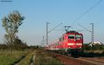 111 045-1 mit der RB 18691 (Mannheim Hbf-Karlsruhe Hbf) bei Wiesental 21.9.10