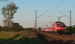 RB 18676 (Karlsruhe Hbf-Mannheim Hbf) mit Schublok 111 045-1 bei Wiesental 21.9.10