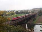 111 227 am 6.10.2010 auf der Mariaorter Brcke von der Marienhhe aus gesehen 