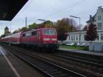 111 080 mit RB am 26.10.05 in Neckarsulm .