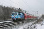 111 017 „Maxl“ war heute als Steuerwagenersatz am RE 79018 auf der Salzburger Strecke unterwegs.