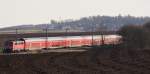 111 186 -3 Am RE nach Regensburg Hbf am 06.02.11 in Kfering.