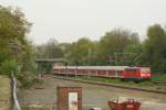 RE 10464 in Lindern nach Aachen mit 111 114 am 11.04.11