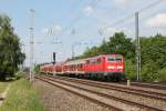 111 053 mit RB 59517 am 20.05.2011 bei Mnchen-Westkreuz.