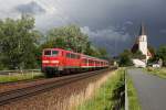 111 046 mit RE 4646 am 19.06.2011 in Hausbach.