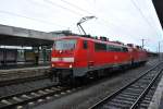 111 087 in Hannover HBF mit 143 018 in Schnepp am 31.07.2011
