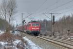 111 022 am 04.02.12 mit der RE nach Salzburg bei Haar/Mnchen