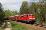 111 123 mit RE 79021 am 01.05.2012 zwischen Grafing und Aling.