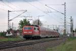 111 221 & 218 am 05.05.12 mit der RE nach Nrnberg bei Feldmoching