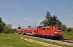 111 052 mit RE am 08.07.2012 bei Ostermnchen