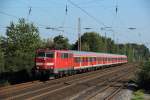 111 119 mit der RB 30528 (Kln Hbf - Wesel) in Dsseldorf-Eller-Sd am 07.09.2012
