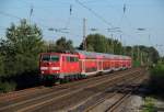 111 013-9 mit dem RE 10131 (Aachen Hbf - Hamm(Westf)) in Dsseldorf-Eller-Sd am 07.09.2012