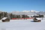 111 167 mit RB 59520 am 16.03.2013 zwischen Klais und Mittenwald.