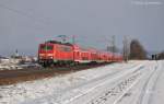 111 178 (91 80 6111 178-0 D-DB) mit RE4258 am 09.02.2013 bei Plling