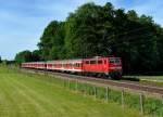 111 025 mit einem RE am 29.05.2011 am B Vogl.
