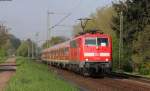 111 080-8 mit dem RE 28619 (Tbingen Hbf-Stuttgart Hbf) bei Wernau 5.5.13