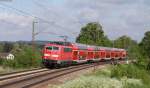 111 200-2 mit dem RE 79011 (Mnchen Hbf-Salzburg Hbf) bei Weiching 18.5.13