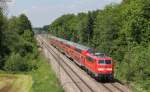 RE 79028 (Salzburg Hbf-Mnchen Hbf) mit Schublok 111 181-4 bei Gutmart 18.5.13