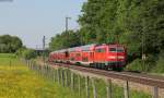 RE 79032 (Salzburg Hbf-Mnchen Hbf) mit Schublok 111 044-4 bei Vogl 18.5.13