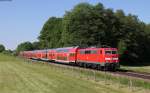 111 159-0 mit dem RE 79025 (Mnchen Hbf-Salzburg Hbf) bei Vogl 28.5.13