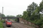 111 145 mit einem RE von Bielefeld nach Braunschweig am 12.07.13 in Porta Westfalica.