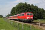 111 043 mit RE 79023 am 09.07.2013 in Vogl.