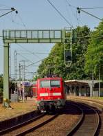 RE 4 nach Dortmund in Rheydt Hbf, geschoben von der 111 114.