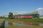 111 050-1 mit RB 26581 Offenburg - Basel Bad Bf am Kieswerk in Friesenheim(Baden). 06.06.13