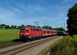 111 159 mit einem RE nach Salzburg am 14.08.2011 bei Vogl.