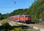 111 181 mit einem RE nach Nrnberg am 06.09.2011 bei Mhren.