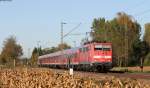 111 048-5 mit der RB 26575 (Offenburg-Basel Bad Bf) bei Riegel 24.10.13