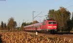 111 061-8 mit der RB 26575 (Offenburg-Basel Bad Bf) bei Riegel 24.10.13