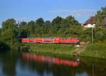 111 199 mit einem RE nach Nrnberg am 07.09.2013 bei Moosburg.