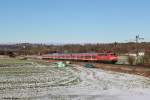 111 130 mit RB 59521 am 08.12.2013 bei Ohlstadt.