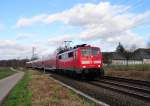 111 129 mit RE4 bei (Rimburg) bach-Palenberg am 17.2.2014 nach Aachen